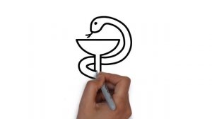 Как нарисовать символ медицины / How to draw a symbol of medicine