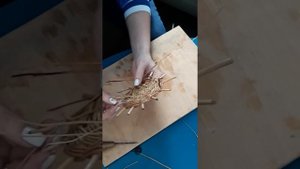 Плетение из ивы дно карзины..