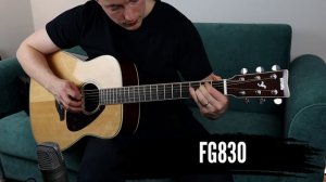 Yamaha FG830 vs FG800 vs APX 600 (No Talking) - Cheap Yamaha Acoustic Guitar Battle!