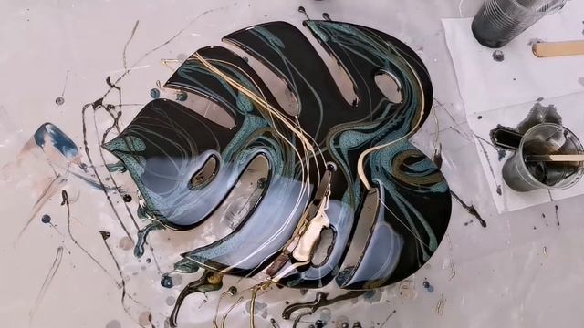 Мастер-класс по эпоксидной смоле Золотая монстера смотреть онлайн