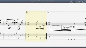 Guitar TAB - Jorge Cardoso : No 24. Milonga (Uruguay) | Tutorial Sheet Lesson #iMn