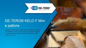 Шлифуем слэбы, балясины, перила с DE-TERO® KELO F Mini в работе