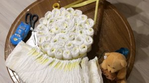 Торт из Памперсов (Подгузников) Своими Руками. Cake of diapers