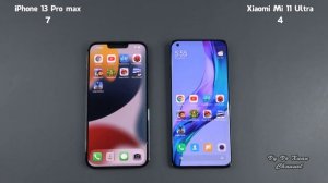 iPhone 13 Pro max vs Xiaomi Mi 11 Ultra | SpeedTest and Camera comparison