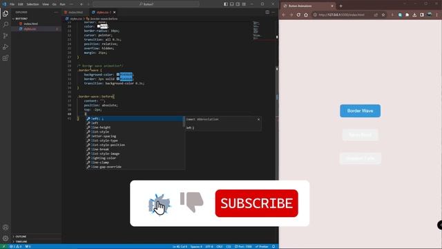 HTML AND CSS MAGIC: CREATE BORDER WAVE, NEON BURST, AND GRADIENT FADE BUTTON ANIMATIONS