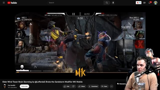 MK Mobile. LegendaS Broke Sand Storm. How to Ignore Sandstorm and MELT BOSSES. смотреть онлайн