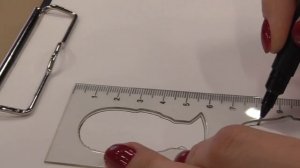 Линейка для парикмахера. Диаграммы. Силуэт головы.