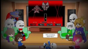 GLITCHTALE REACT TO LETHAL DEAL KILLER!SANS FIGHT (REQUEST)