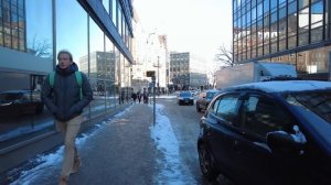 Sunny Winter Day Walk through the Helsinki City Center (February 2023)