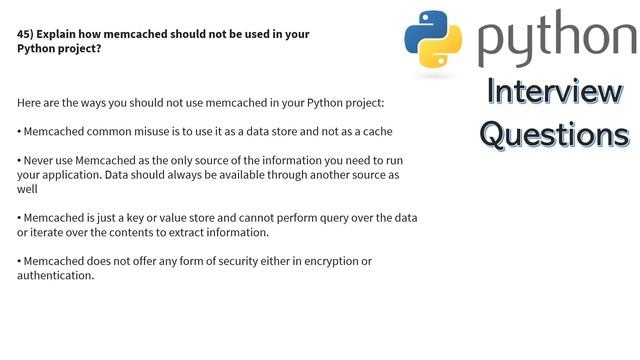 Interview Questions for Python Developers
