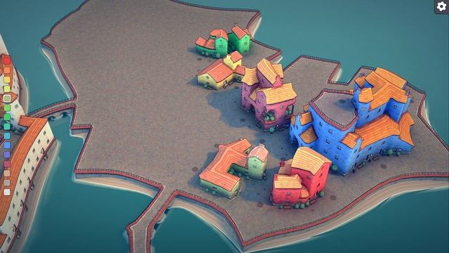 Маяк, краны в портовом районе - Townscaper #3 смотреть онлайн