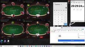 GG POKER NL25 RUSH AND CASH (4 tables) - How to win win leadebord races? raw footage