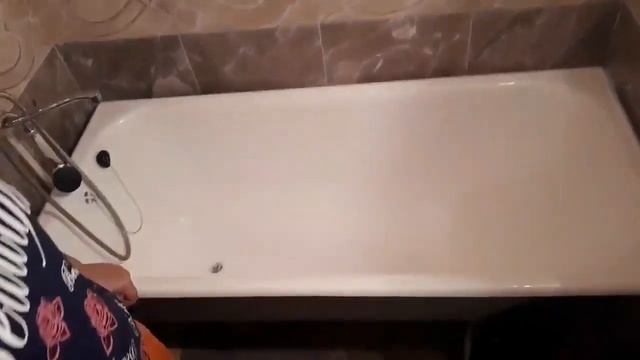 Реставрация ванны жидким акрилом в Томске . Компания НОВАЯ ВАННА. ВИДЕООТЗЫВ №12