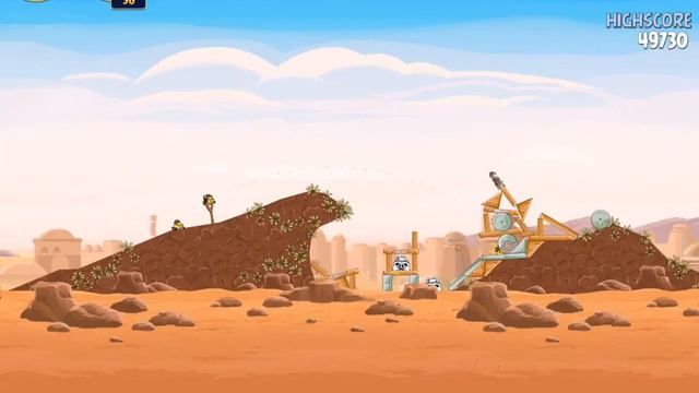 Angry Birds Star Wars Level 1-17 Tatooine. 3 stars смотреть онлайн