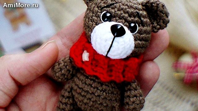 Амигуруми: схема Мишка брелок. Игрушки вязаные крючком.