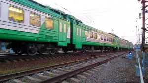 Электропоезд ЭД4М-0452 Экспресс-ЦППК прибытие станция Нара Сентябрь 2014