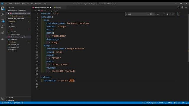 Docker Compose - Backend / Database Containers смотреть онлайн