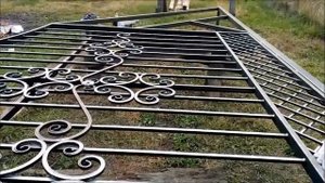 откатные ворота своими руками / кованые ворота, калитка