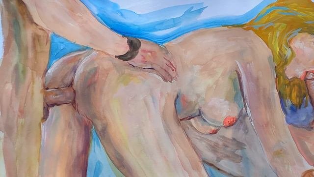 Любовь. Акварель
