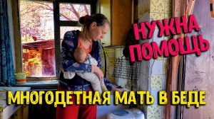Мать ❤️ пятерых детей из Крыма попала в беду. Разваливается дом! Поможем вместе! Не оставим в беде!