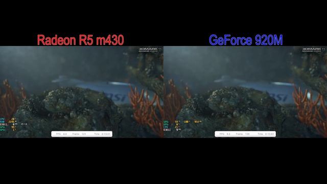 Тесты видеокарт для ноутбука. AMD R5 M430 и GeForce 920M смотреть онлайн