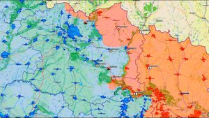 Карта боевых действий в Харьковской области с 24.02.2022 по 25.03.2023