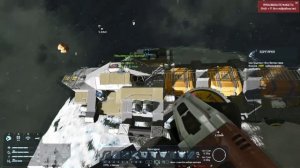 Space Engineers #2 Начало базы, первые захваты кораблей