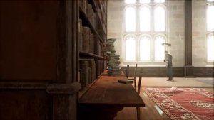 Hogwarts Library Harry Potter Music and Ambience from Hogwarts Legacy