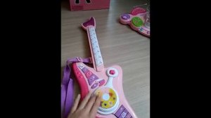 Детская гитара и микрофон WinFun Рок звезда. Подарок для девочки