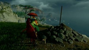 Ghost of Tsushima скрытый приз ПЛАЧ ПО РАЗРУШЕННОЙ КУЗНЕ, сыграйте Плач бури на могиле друга