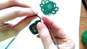 ВИДЕО 4. Лотос. Лепестки на бурдоне. Совместное вязание.