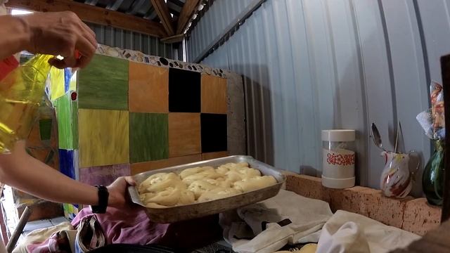 Сдобные булочки в ПЕЧИ.  ВЫПЕЧКА в ПОМПЕЙСКОЙ печи