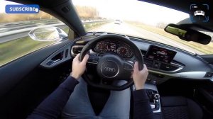 POV Audi RS7 Sportback МАКСИМАЛКА   МАКСИМАЛЬНАЯ СКОРОСТЬ  ПЕДАЛЬ В ПОЛ  РАЗГОН АВТОБАН  ЛАУНЧ СТАР