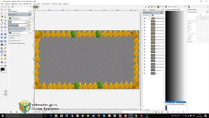 GIMP уроки,  анимированная рамка из листьев