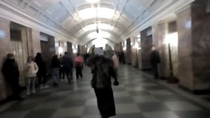 Москва 2138 станция метро Белорусская Замоскворецкой линии зима день