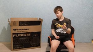 как собрать кресло компьютерное COUGAR FUSION Кресло игровое оранжево-черное