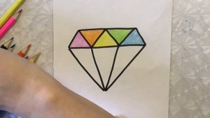 Как нарисовать алмаз ) рисуем вместе )