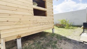 Ск "Бюджетный дом".Видеообзор дома 6*9м из бруса 150*150мм с мансардным этажом.