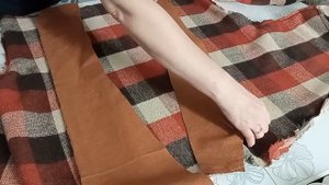 DIY. Переделка старых вещей .Купила в секонд-хенде накидку за 2 $ и решила сшить куртку.