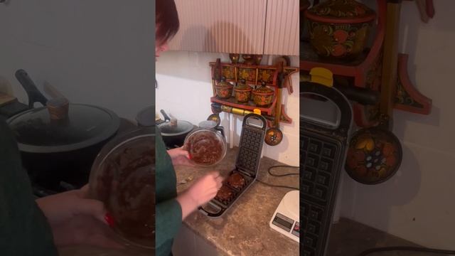 Вафли в вафельнице#вкусно #дефицит #худеемвместе смотреть онлайн