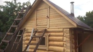 Строительство бани из бревна 2,5х4,5 Самара