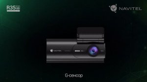 NAVITEL R35 — миниатюрный регистратор с экраном, Full HD, обзор 135°, карты до 128 ГБ