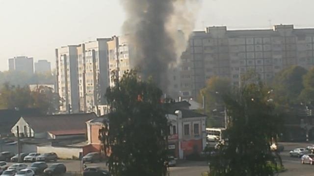 Пожар на ул. Коминтерна Н.Новгород