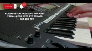 RITMO - Huayno Huancavelica MARIANO  HUAMAN 2023  - YAMAHA s975  s775 🔥🌍🇮🇱