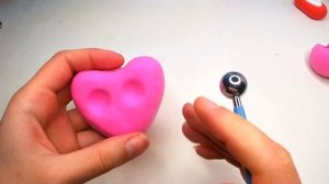 Как слепить сердце Легкий пластилин