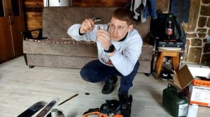 ПРАВИЛЬНЫЙ ПЕРВЫЙ ЗАПУСК 2Т ДВС / РАСПАКОВКА СБОРКА - БЕНЗОПИЛЫ
