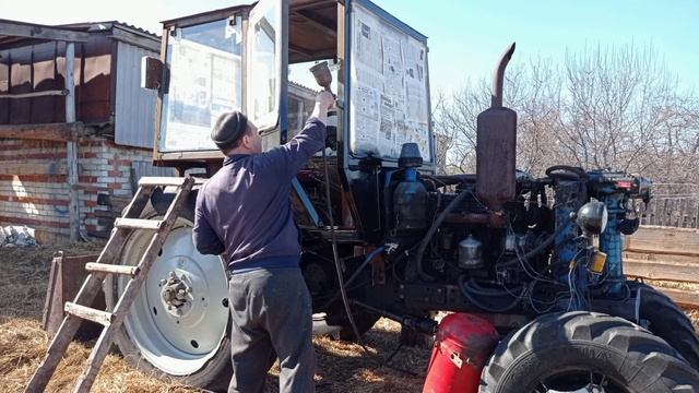 самодельная кабина на трактор МТЗ 52 смотреть онлайн