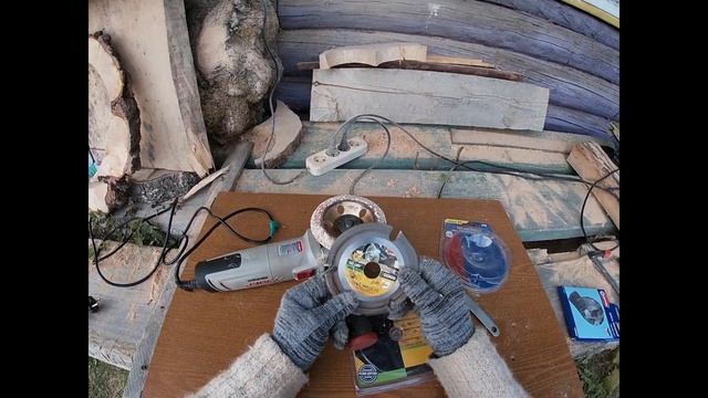 Диск для УШМ GRAFF и Альфа диск для дерева. Обработка дерева.