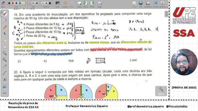 SSA 3  2022  Matemática  Resolução Completa