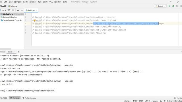Flask tutorial | how to import flask in pycharm | how to use flask | web development with flask смотреть онлайн